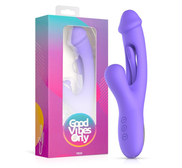 Вібратор-кролик Good Vibes Only - Tess Rabbit Vibrator with G-Spot Stimulator