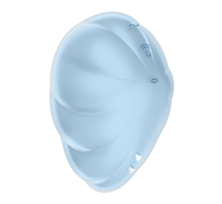 Вакуумний стимулятор з вібрацією Satisfyer Cloud Dancer Blue