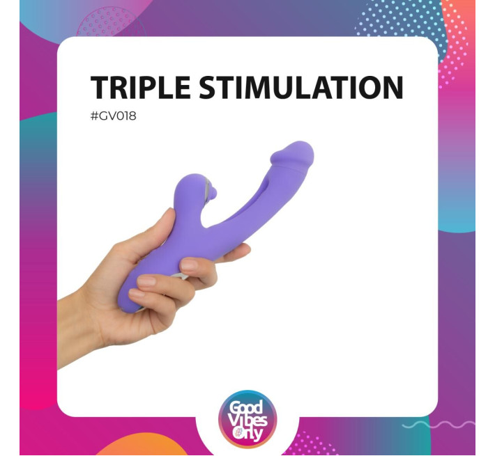 Вібратор-кролик Good Vibes Only - Tess Rabbit Vibrator with G-Spot Stimulator