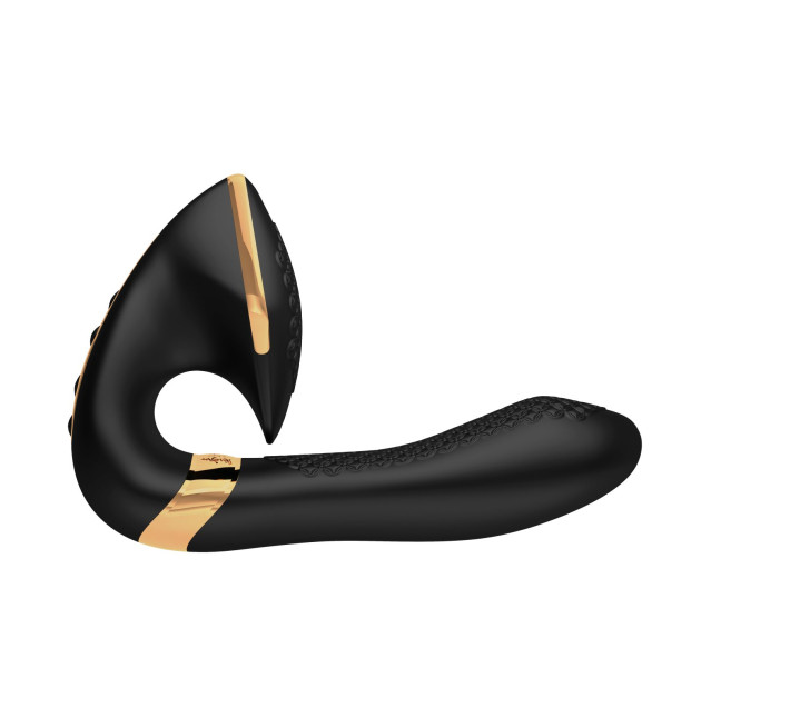 Вагінально-кліторальний вібратор Shunga Soyo Black