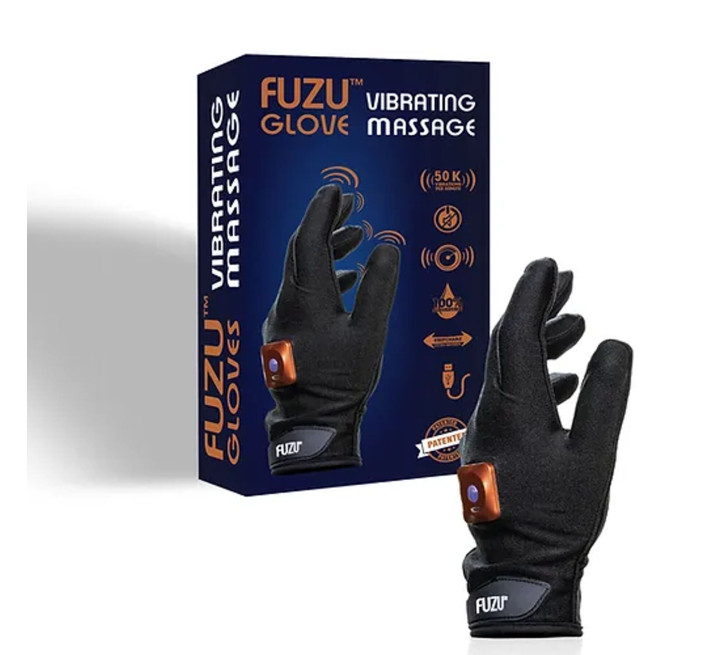 Виброперчатка (левая) FUZU Gloves Vibrating Massage Left Hand, 11 режимов