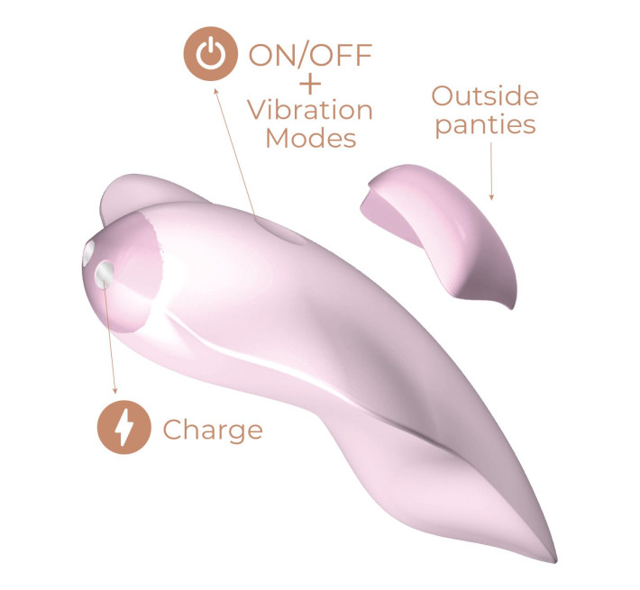 Смарт-вібратор в трусики Adrien Lastic Temptation, 11 режимів, кріплення-магніт