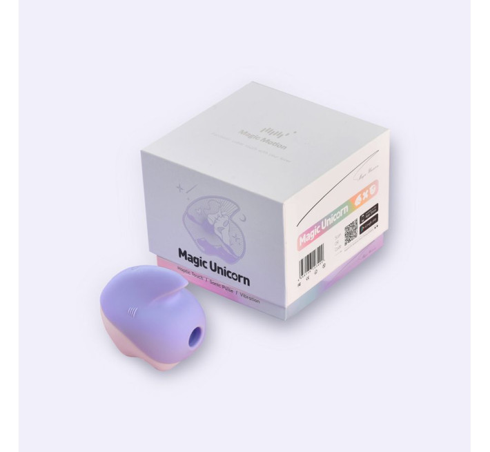 Вакуумный клиторальный смарт-стимулятор Magic Motion Unicorn Purple с вибрацией
