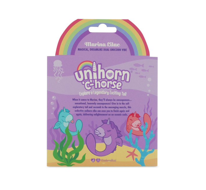 Вибратор-единорожка Unihorn - C Horse - Marina Lilac, вагинально-клиторальная стимуляция