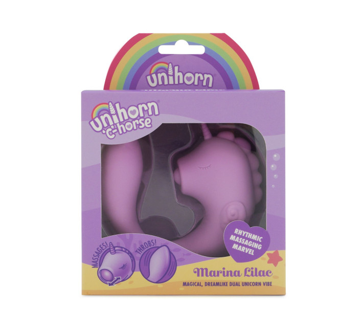 Вибратор-единорожка Unihorn - C Horse - Marina Lilac, вагинально-клиторальная стимуляция