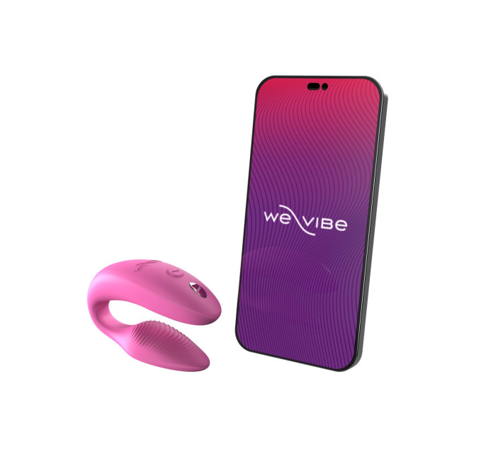 Смарт-вибратор для пар We-Vibe Sync 2 Rose, 10 виброрежимов, пульт ДУ