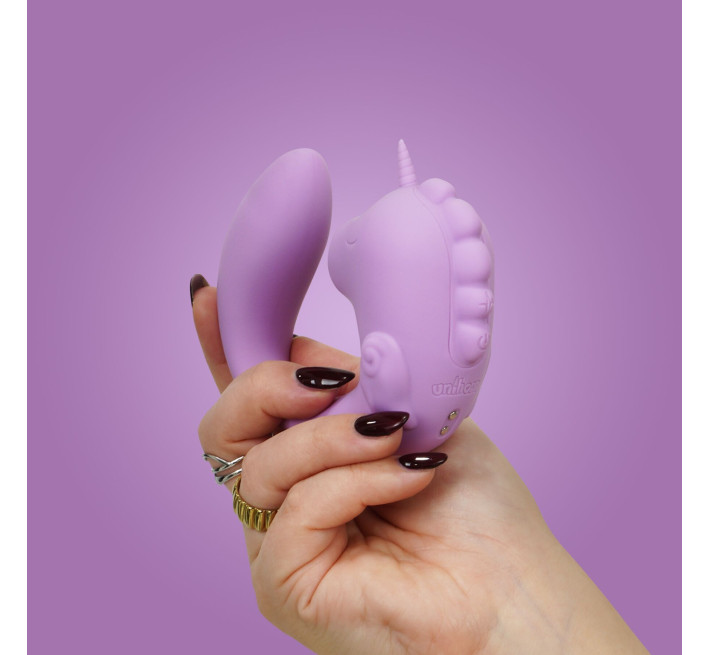 Вибратор-единорожка Unihorn - C Horse - Marina Lilac, вагинально-клиторальная стимуляция