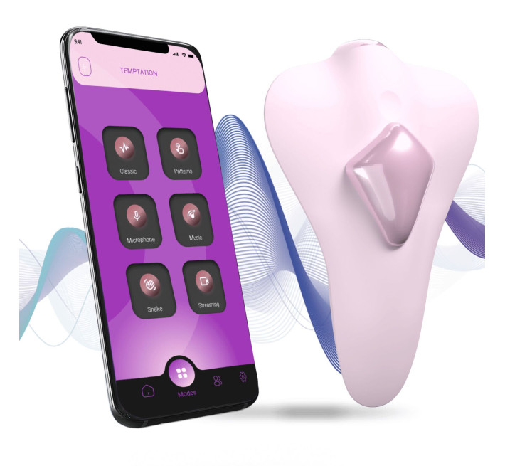 Смарт-вібратор в трусики Adrien Lastic Temptation, 11 режимів, кріплення-магніт
