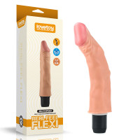 Реалістичний вібратор LoveToy Reel Feel Flexi Vibrator Flesh 9,5