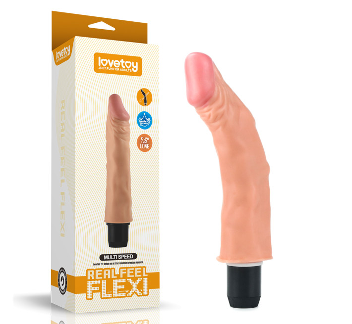 Реалістичний вібратор LoveToy Reel Feel Flexi Vibrator Flesh 9,5