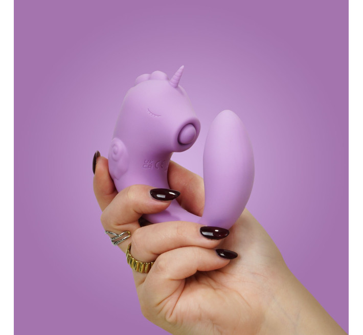 Вибратор-единорожка Unihorn - C Horse - Marina Lilac, вагинально-клиторальная стимуляция