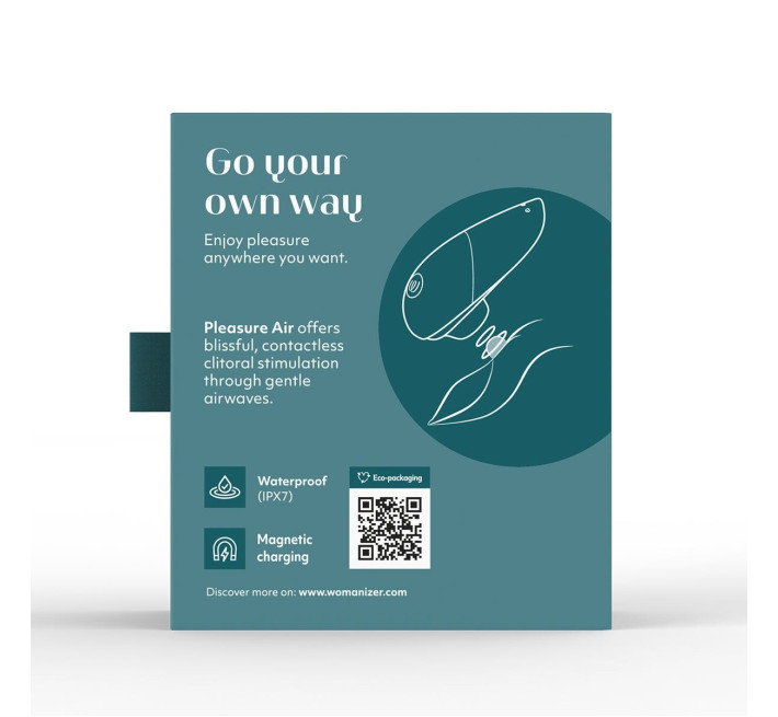 Вакуумний кліторальний стимулятор Womanizer Liberty 2 Dark Petrol, 8 режимів, магнітна кришечка