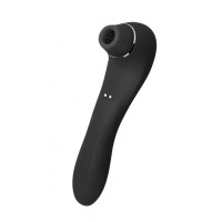 Вакуумний стимулятор з вібрацією Wooomy Smoooch Clitoral Suction & Vibration Black