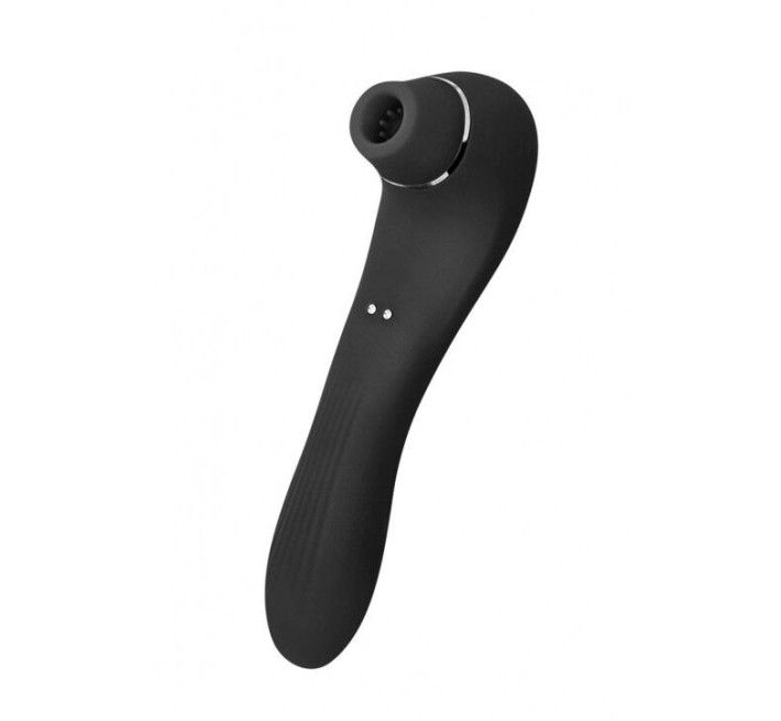 Вакуумний стимулятор з вібрацією Wooomy Smoooch Clitoral Suction & Vibration Black