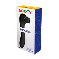 Вакуумний стимулятор з вібрацією Wooomy Smoooch Clitoral Suction & Vibration Black