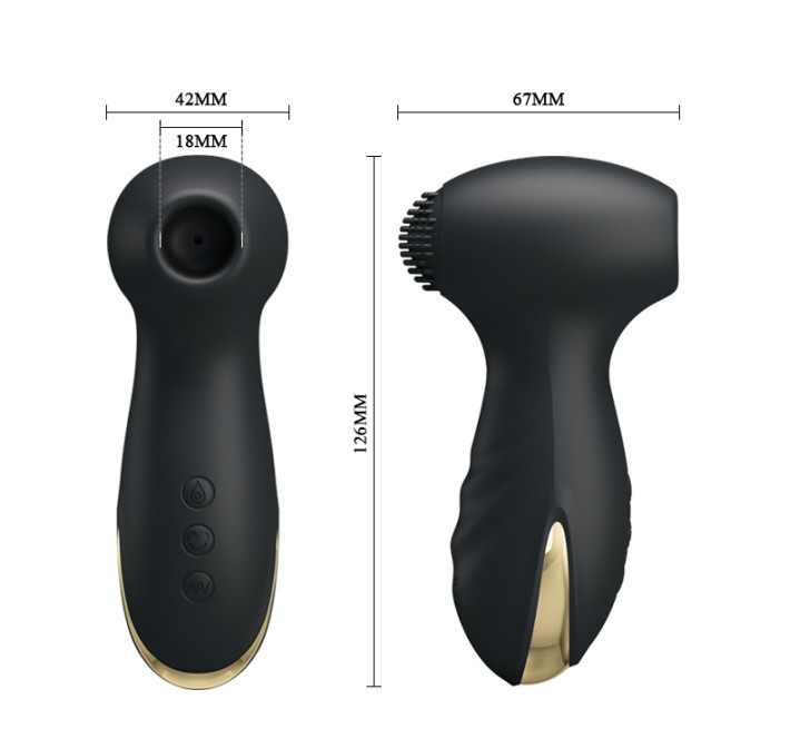 Клиторальный стимулятор Pretty Love Royal Pleasure Hammer Black