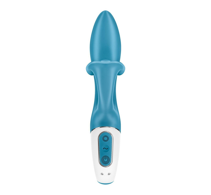 Вибратор-кролик с тройным отростком Satisfyer Embrace me Turquoise, 2 мотора, диаметр 3,6 см
