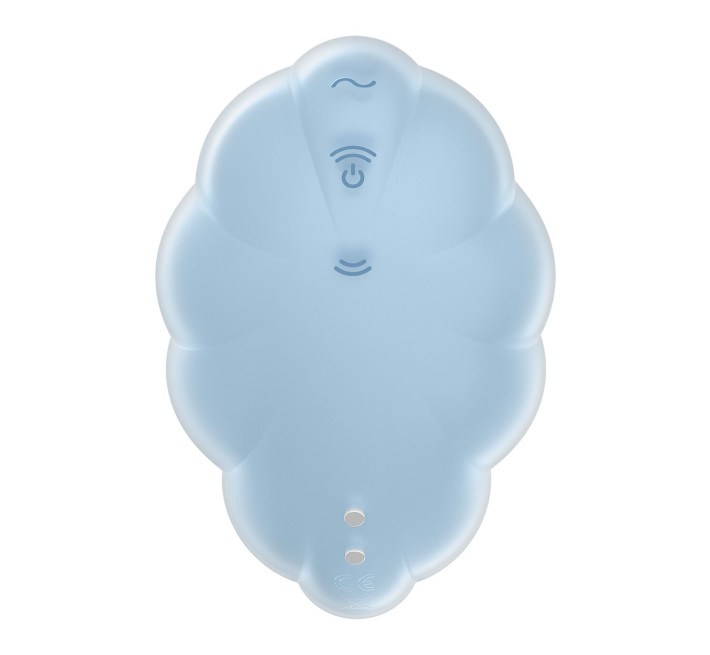 Вакуумний стимулятор з вібрацією Satisfyer Cloud Dancer Blue