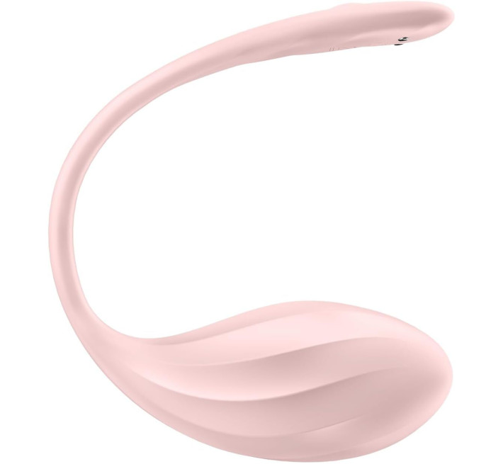 Віброяйце Satisfyer Ribbed Petal Connect App Rose