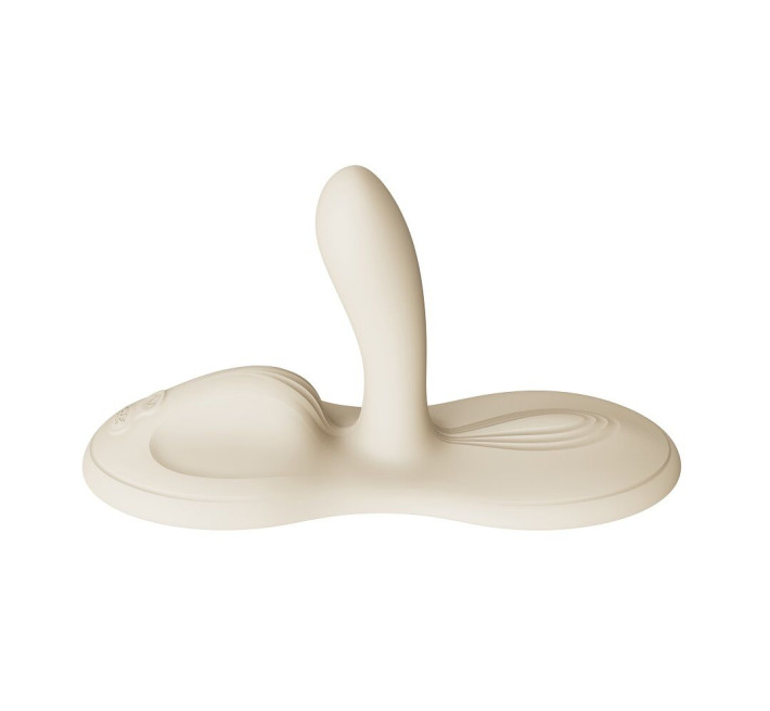 Sit-on-top смарт-вибратор Zalo – Flora Smart Vibrating Pad Ivory White, 9 моторов