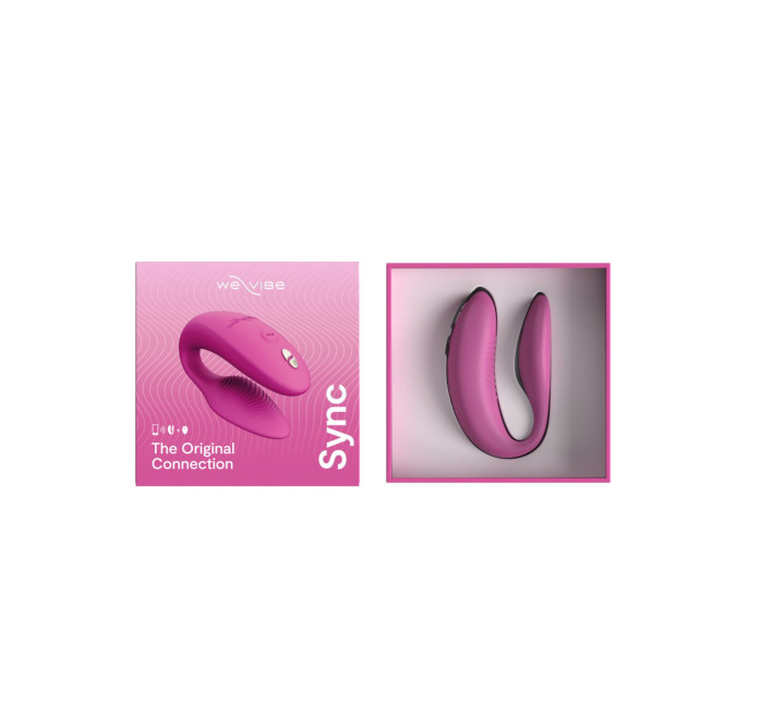 Смарт-вибратор для пар We-Vibe Sync 2 Rose, 10 виброрежимов, пульт ДУ