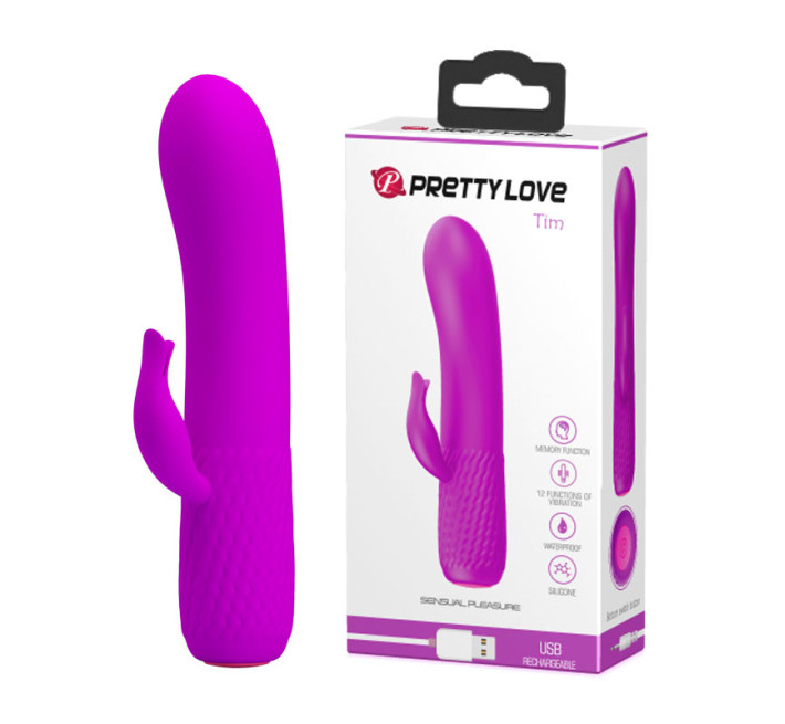 Вибратор Pretty Love Tim Фиолетовый