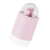 Вібратор-цукерка на паличці KISTOY Pink Pop, зарядний кейс-нічник, 10 режимів вібрації