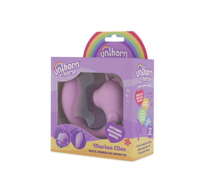 Вибратор-единорожка Unihorn - C Horse - Marina Lilac, вагинально-клиторальная стимуляция