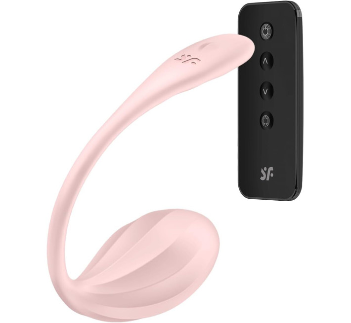 Віброяйце Satisfyer Ribbed Petal Connect App Rose