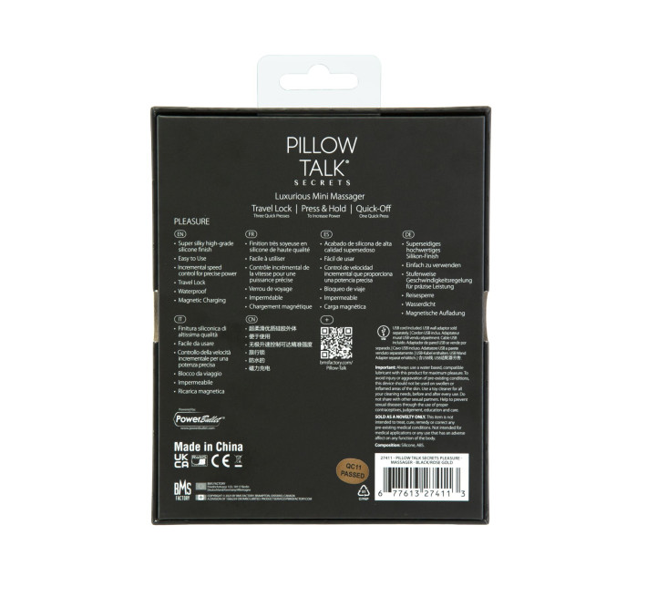 Минивибромассажер Pillow Talk Secrets - Pleasure - Clitoral Vibrator Wand, мощный мотор