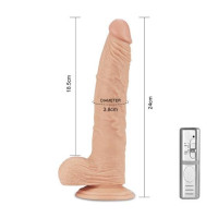 Вібратор LoveToy Real Extreme Vibrating Dildo 9.5 Вібратор LoveToy Real Extreme Vibrating Dildo 9.5