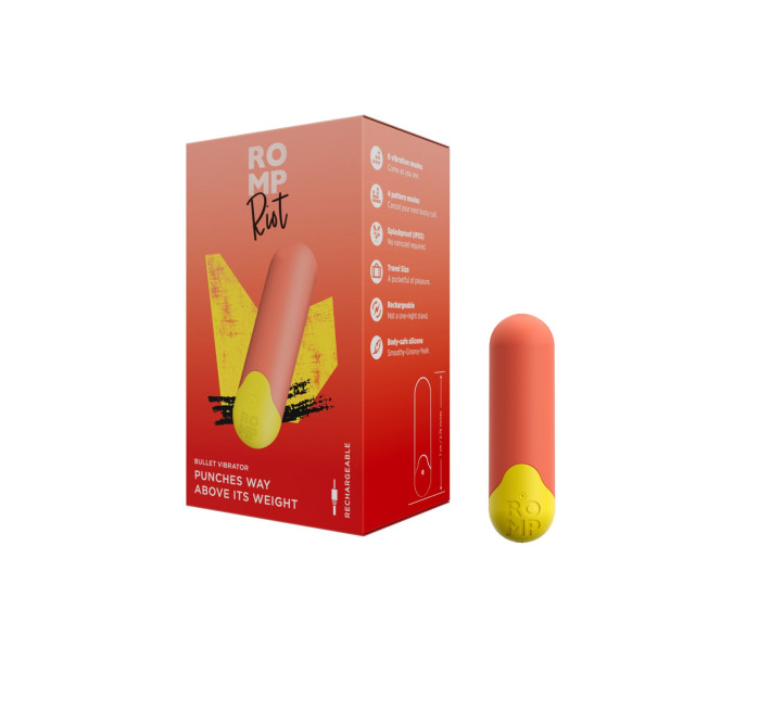 Мощный виброшар Romp Riot Light orange