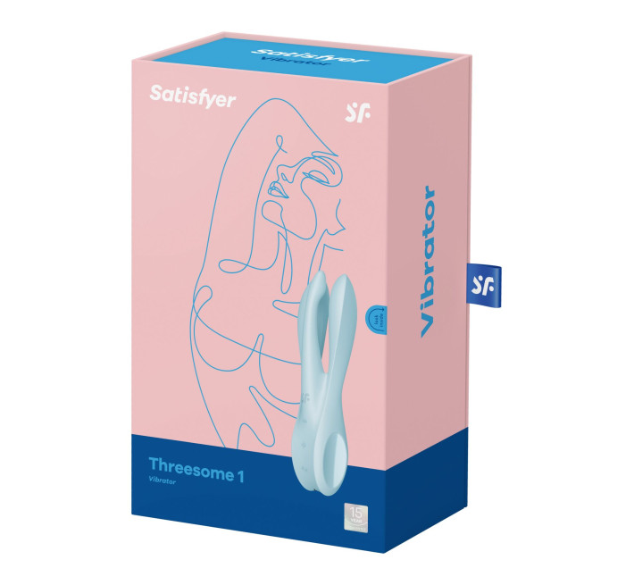 Кліторальний вібратор Satisfyer Threesome 1 Light Blue