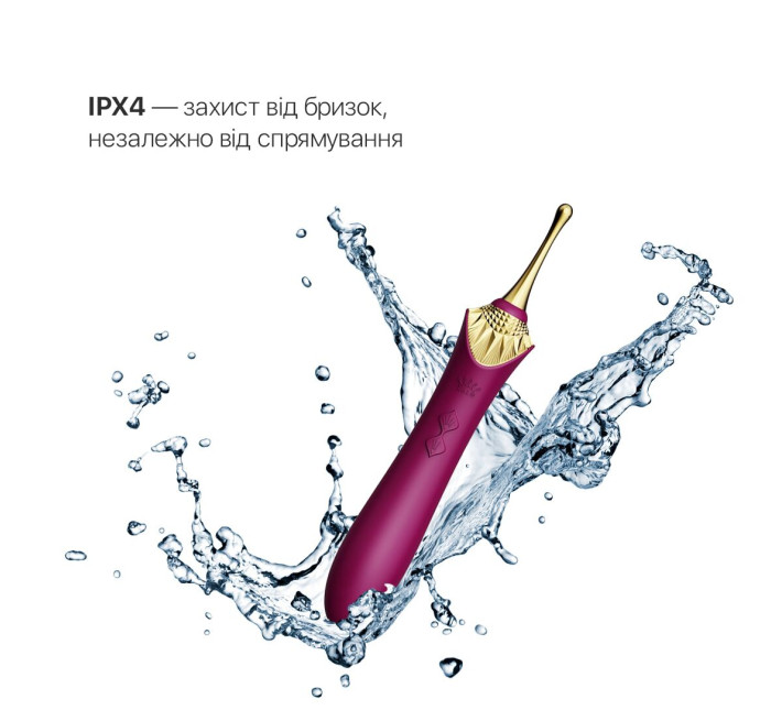 Вагинально-клиторальный вибратор Zalo – Bess Velvet Purple, мультифункциональный с насадками.