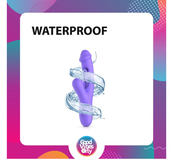 Вібратор-кролик Good Vibes Only - Tess Rabbit Vibrator with G-Spot Stimulator