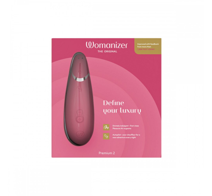Вакуумний стимулятор клітора Womanizer Premium 2 Respberry