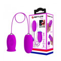 Кліторальний стимулятор з віброяйцем Pretty Love Daisy Licking Vibrator Purple