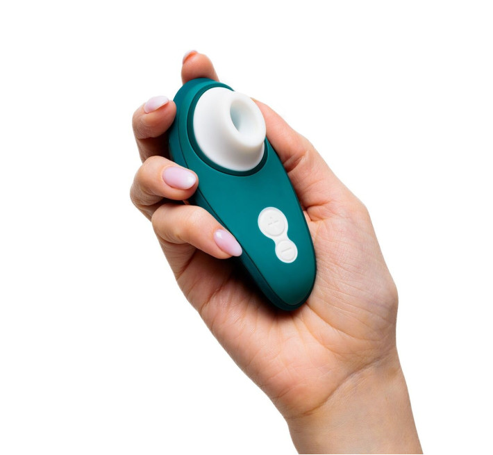 Вакуумний кліторальний стимулятор Womanizer Liberty 2 Dark Petrol, 8 режимів, магнітна кришечка