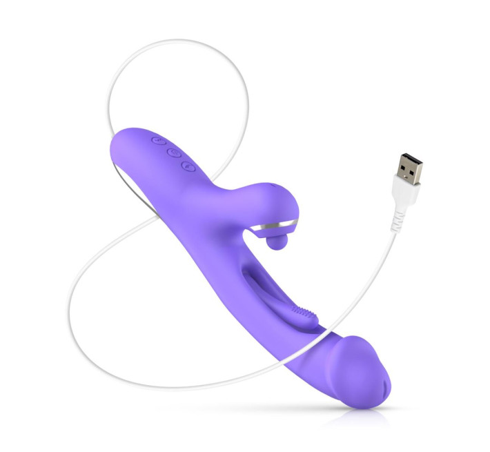 Вібратор-кролик Good Vibes Only - Tess Rabbit Vibrator with G-Spot Stimulator