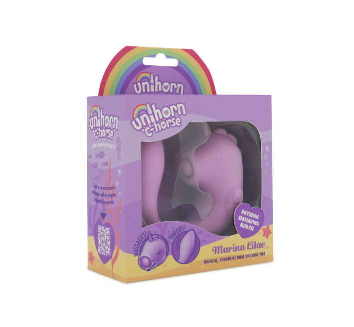 Вибратор-единорожка Unihorn - C Horse - Marina Lilac, вагинально-клиторальная стимуляция