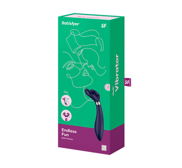 Вибратор для пар Satisfyer Endless Fun Blue, три мотора, многофункциональный
