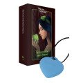 Минивибратор «Сердечко» FairyGasm PleasureStone blue, 9 режимов, на шнурке