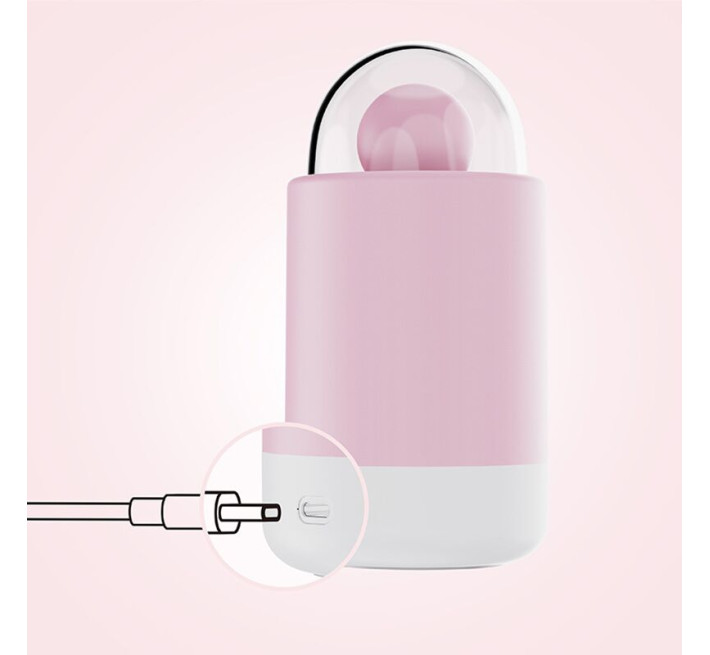 Вібратор-цукерка на паличці KISTOY Pink Pop, зарядний кейс-нічник, 10 режимів вібрації