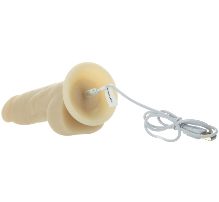 Фалоімітатор з вібрацією та ротацією Naked ADDICTION Chris 7' Rotating & Vibrating Dong, пульт ДК