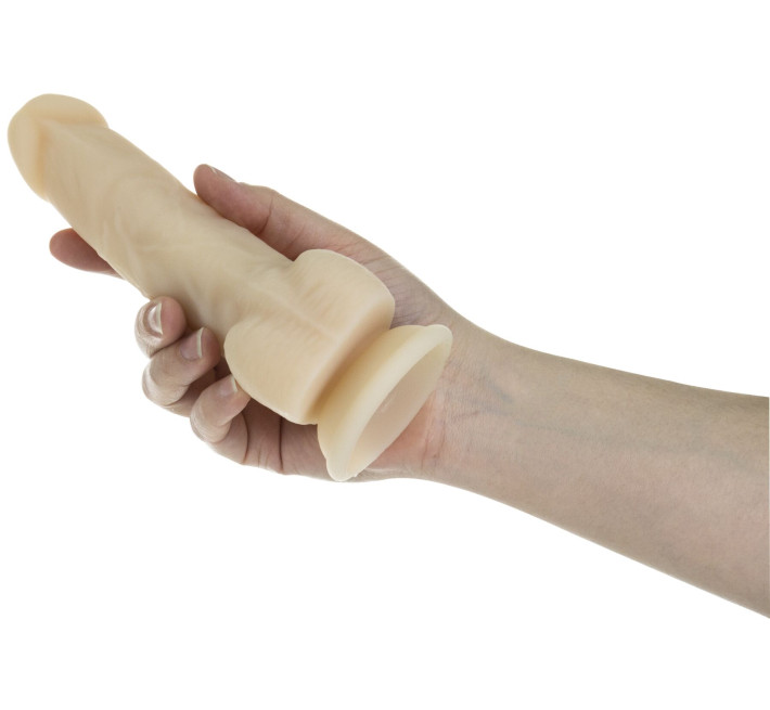 Фалоімітатор з вібрацією та ротацією Naked ADDICTION Chris 7' Rotating & Vibrating Dong, пульт ДК