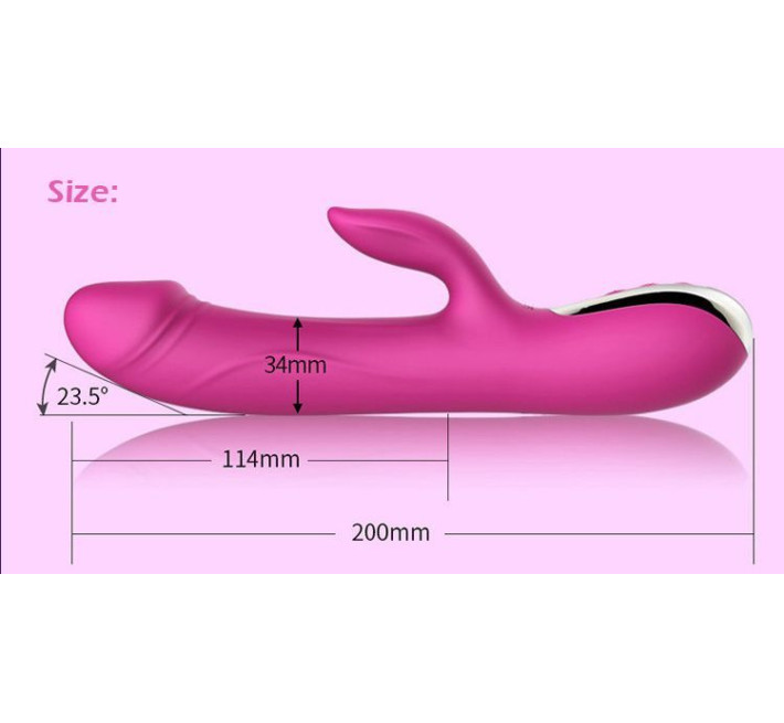 Вібратор-пульсатор Leten Automatical Thrusting Vibrator з підігрівом