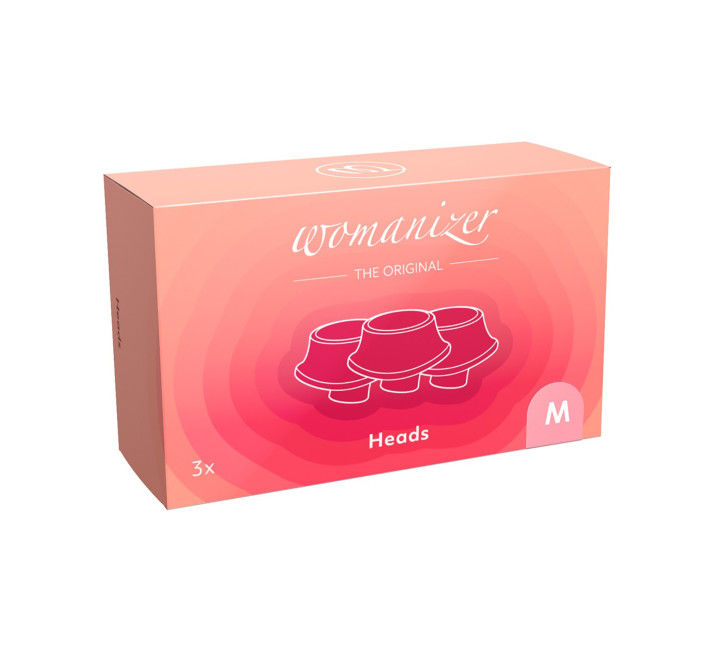 Змінні насадки Womanizer Premium, Classic, Liberty, Starlet - M, Рожеві, 3 шт