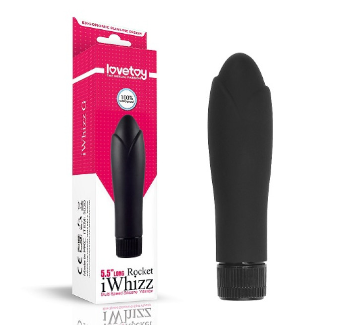 Вибратор LoveToy iWhizz Rocket 5.5 Черный