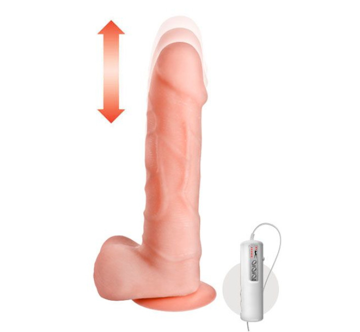 Рухомий фалоімітатор з вібрацією Real Body Magic Ram