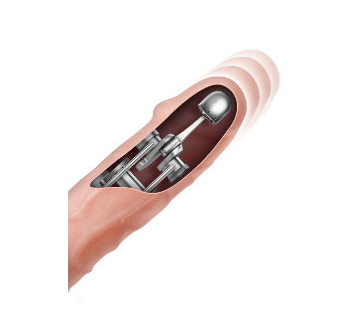 Рухомий фалоімітатор з вібрацією Real Body Magic Ram